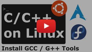 Super Easy C / C++ Tools Install on Linux - Create and Compile Your First Program with GCC / G++.