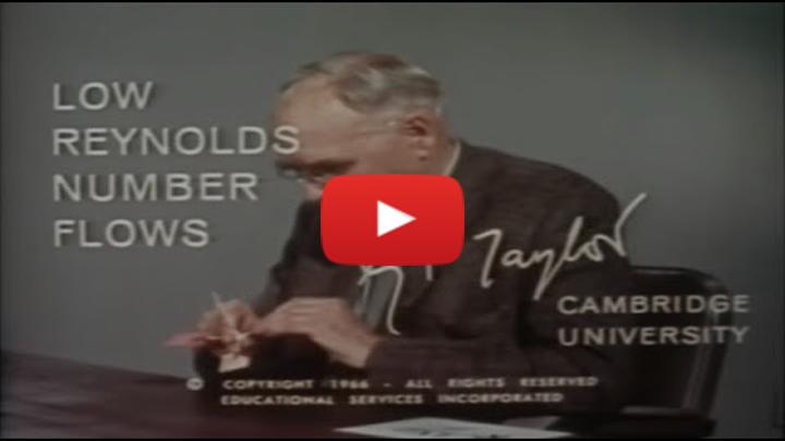 G.I. Taylor's Low Reynolds Number Flows