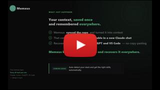 Watch the Memxus demo on YouTube